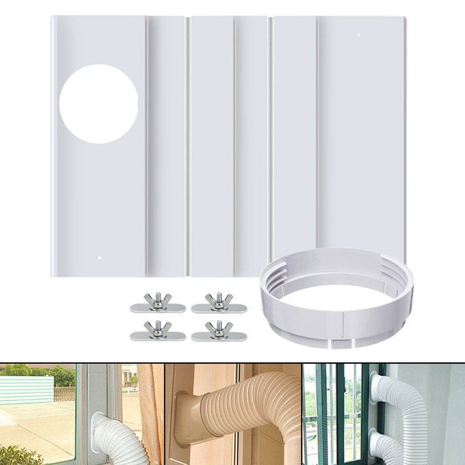 5 PCS Adjustable Portable Air Conditioner Window Kit Plate Exhaust