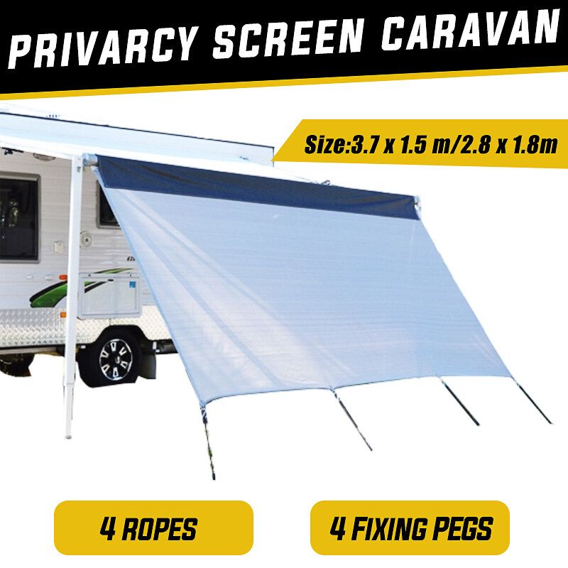 Portable Car Side Awning Rooftop Tent Sun Shelter Shade 3.7/2.8m SUV Camping Canopy Outdoor Travel Hiking Tents Accessories Kit 2.8x1.8