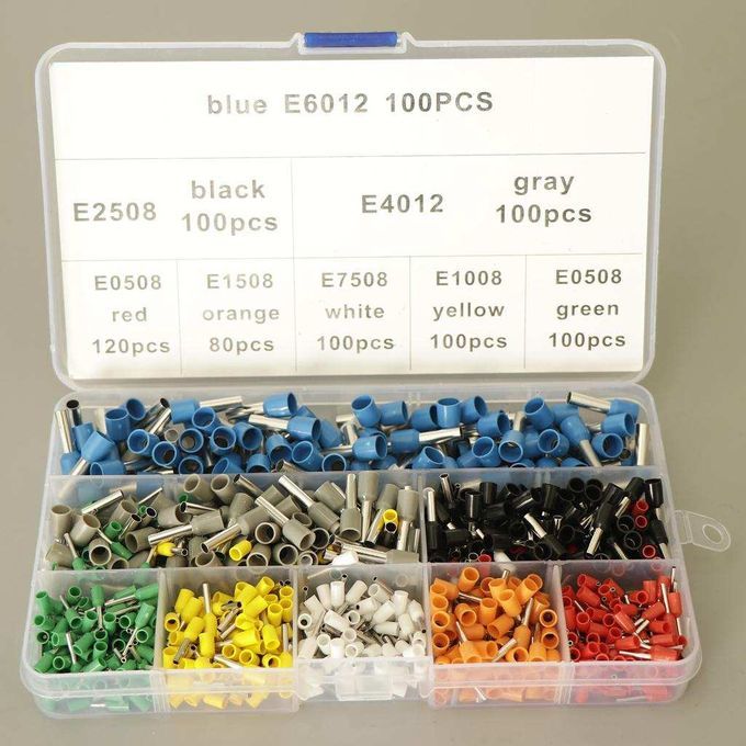 Pack   Of   800PCS   Wire   Ferrule   Terminals   Kit   Insulated