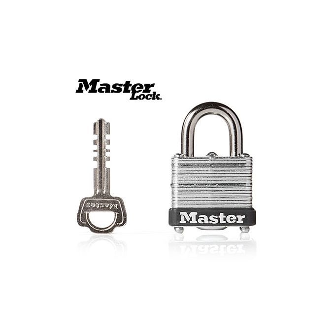 Master Lock Wide Laminated Steel Warded Padlock