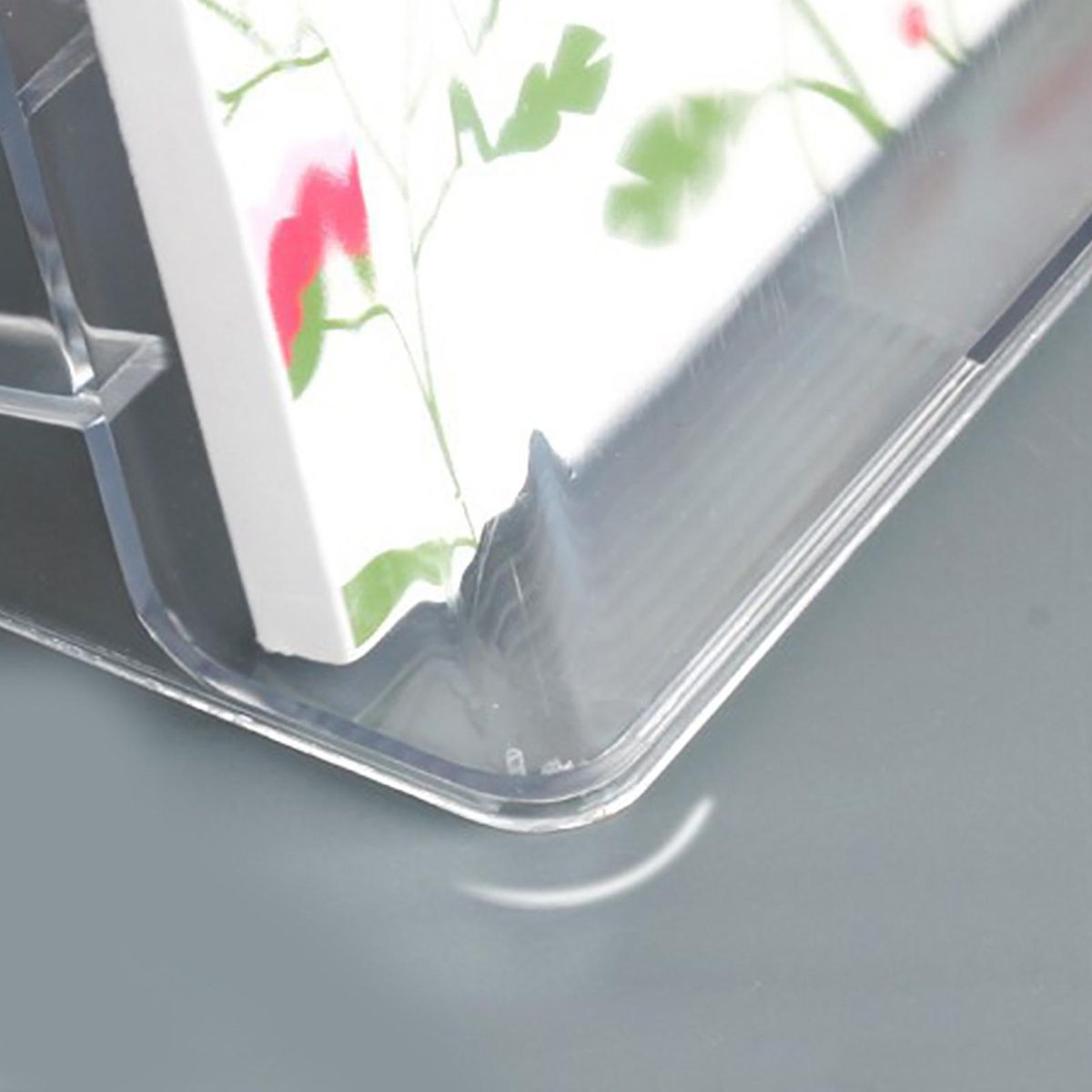 A4 Brochure Display Stand Acrylic 3-tier Brochure Holder for Flyers