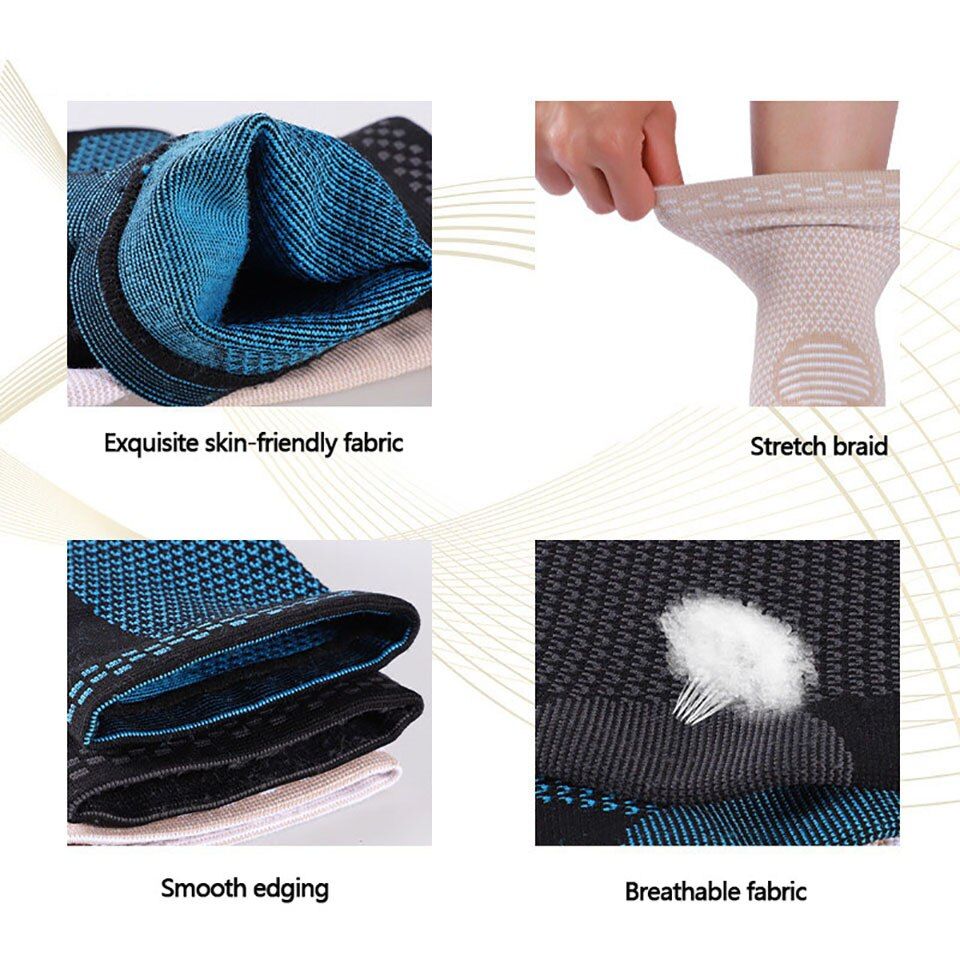 1Pcs Compression Knitted Sport Ankle Support Basketball Football Professional Ankle Protector Tight-Fitting Ankle Support-2