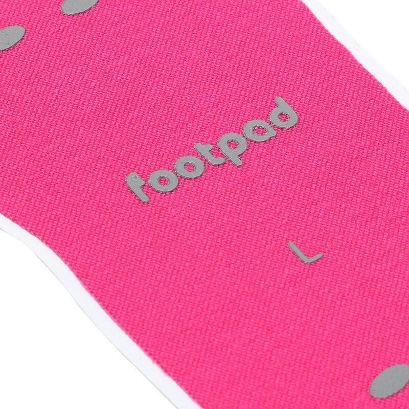 Beach Invisible Stick-Up Foot Insole Waterproof Protective Socks Pad Thermal Insulation L Pink