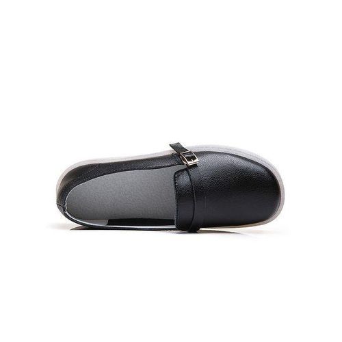 Women Flat Shoes Korean Fashion Casual Loafers Leather Nurse Shoes Ladies Work Shoes