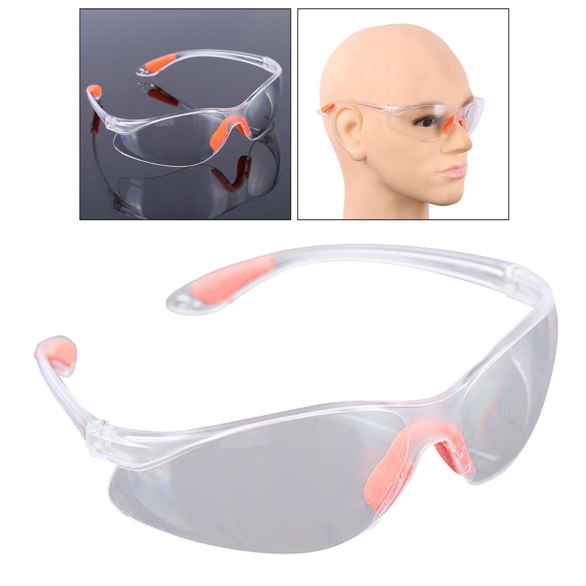 Lightweight Dustproof Safety Glasses Anti-Fog For Lab Construction