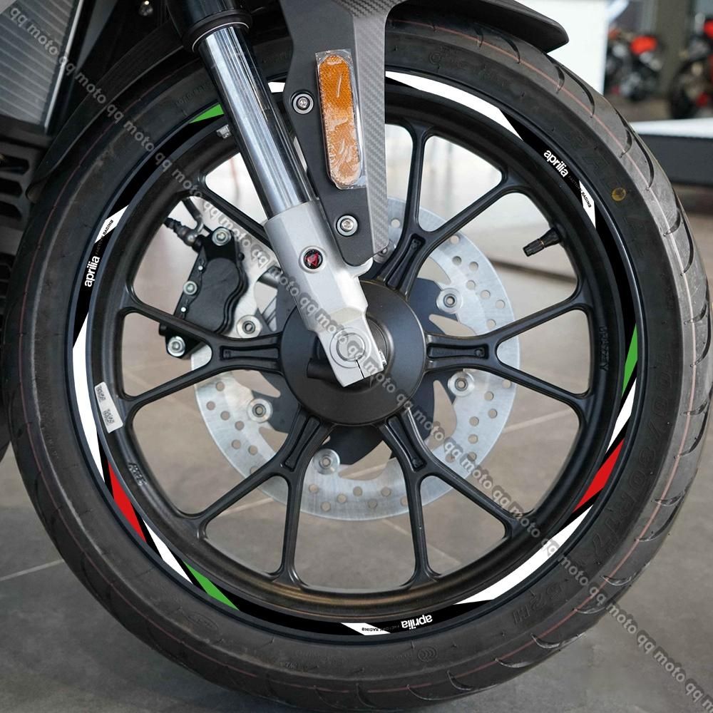 For Aprilia V4 TUONO 1100 RSV4 RS150/250/660 GPR APR Shiver 750 900 Motorcycle Wheel Sticker 17 Inch Rim Stripe Decal Accessori