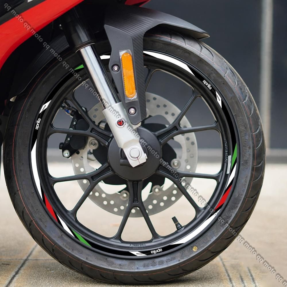 For Aprilia V4 TUONO 1100 RSV4 RS150/250/660 GPR APR Shiver 750 900 Motorcycle Wheel Sticker 17 Inch Rim Stripe Decal Accessori