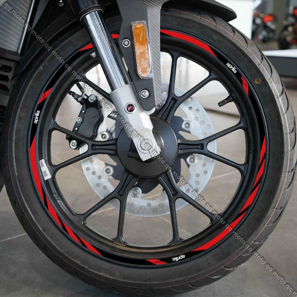 For Aprilia V4 TUONO 1100 RSV4 RS150/250/660 GPR APR Shiver 750 900 Motorcycle Wheel Sticker 17 Inch Rim Stripe Decal Accessori