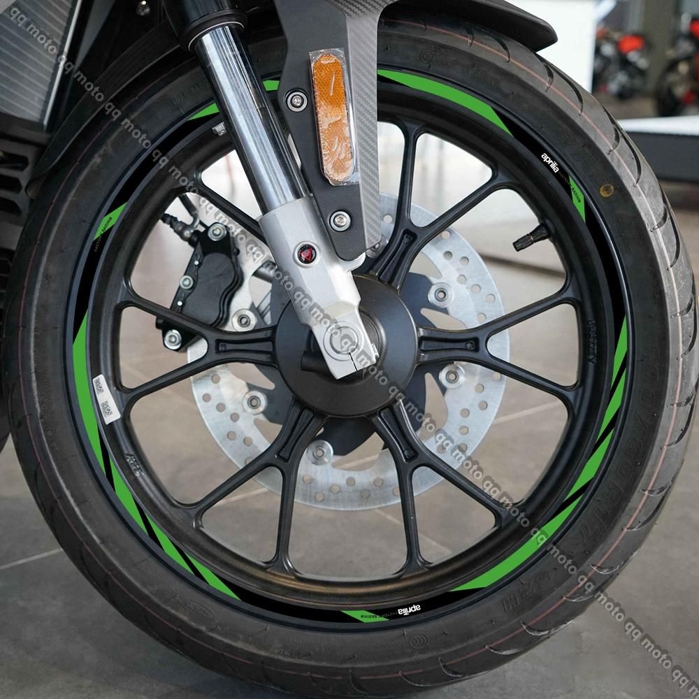 For Aprilia V4 TUONO 1100 RSV4 RS150/250/660 GPR APR Shiver 750 900 Motorcycle Wheel Sticker 17 Inch Rim Stripe Decal Accessori