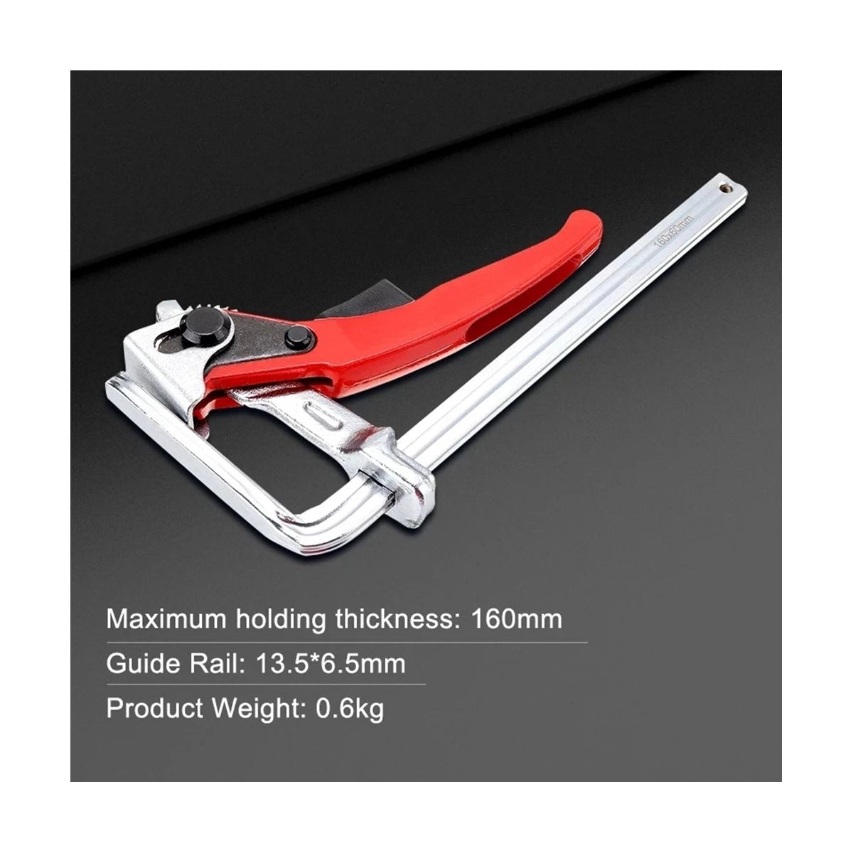 Quick Guide Rail Clamp Carpenter F Clamp Quick Clamping for - and Guide Rail System Hand Tool Woodworking DIY