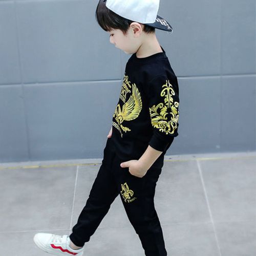 Children's Clothing Boys Suits 2021 Sports Leisure Eagle Handsome Trendy Clothes
