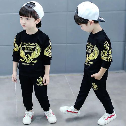 Children's Clothing Boys Suits 2021 Sports Leisure Eagle Handsome Trendy Clothes