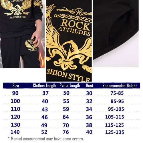Children's Clothing Boys Suits 2021 Sports Leisure Eagle Handsome Trendy Clothes