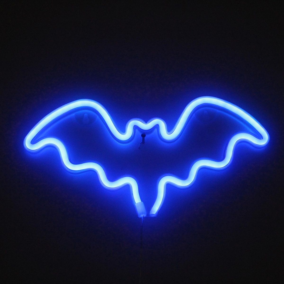 Bat Design LEDs Neon Light 3*AA Cell Operated Constant Bright Mode Neon Sign Decorative Lights Wall Decor for Christmas Thanksgiving Birthday Party Wedding Children Baby Bedroom Bar