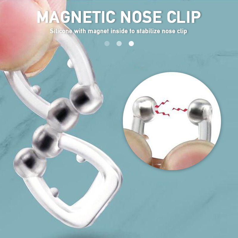 Silicone Magnetic Anti Snore Stop Snoring Nose Clip Sleep Tray Sleeping Aid Apnea Guard