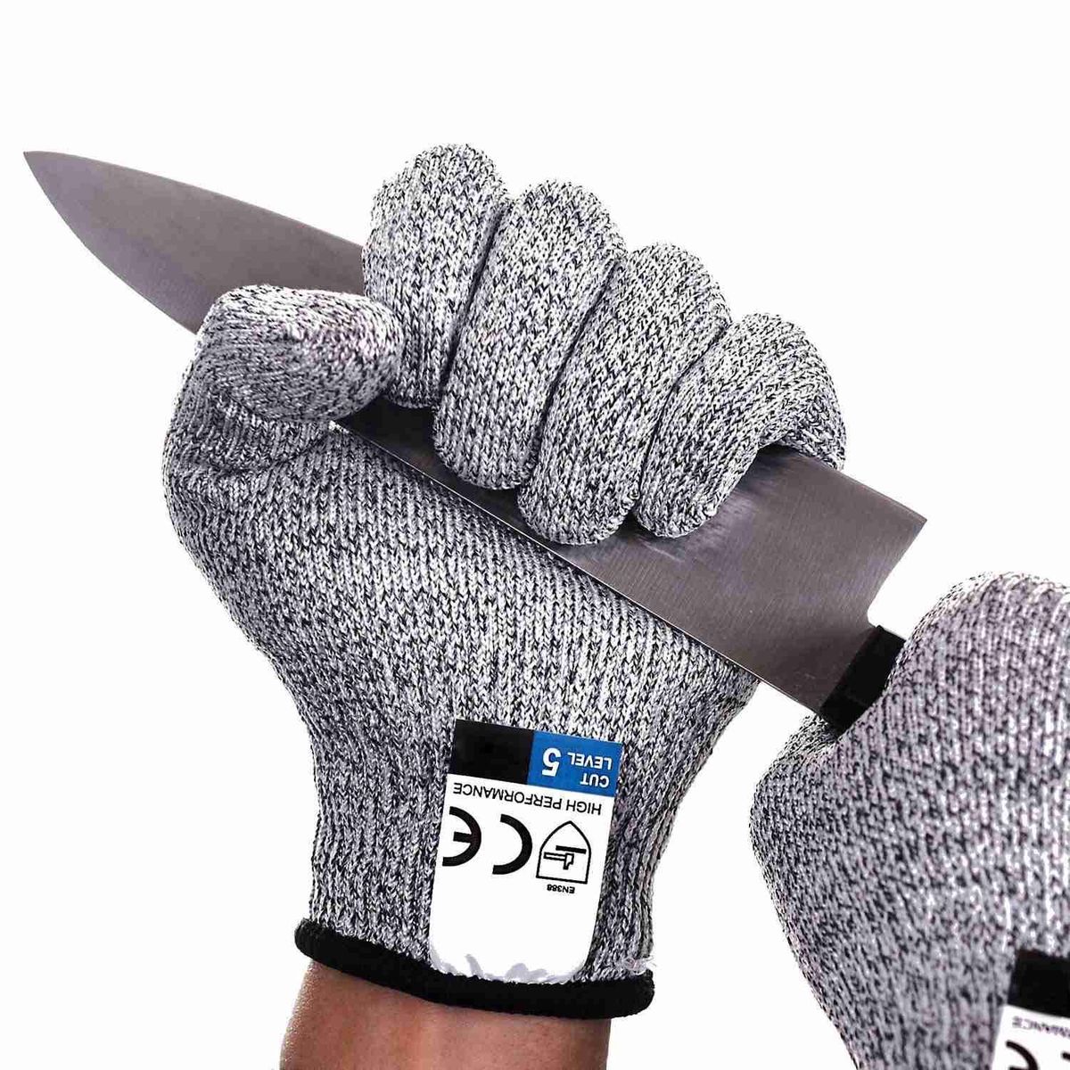 1 Set Of 5 Cut-Proof Wire Gloves Kitchen Woodworking Glass