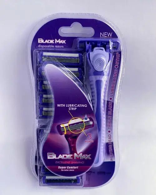 Blade Max Disposable Razors With Lubricating Strip
