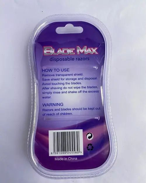Blade Max Disposable Razors With Lubricating Strip