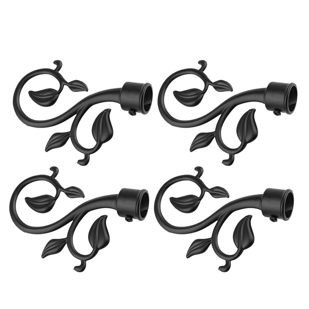 4Pcs Decorative Curtain Drapery Rod/Pole Finials Ends Heads
