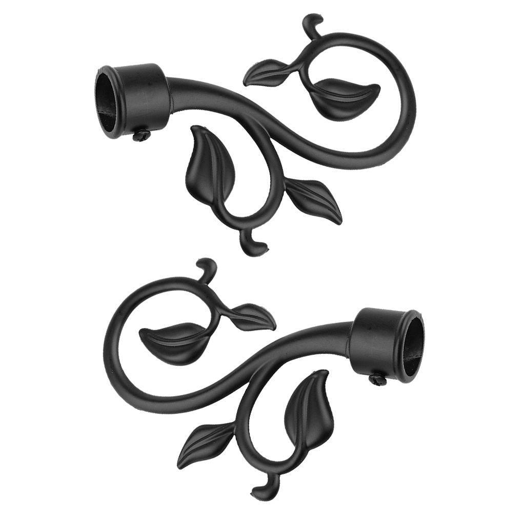 4Pcs Decorative Curtain Drapery Rod/Pole Finials Ends Heads