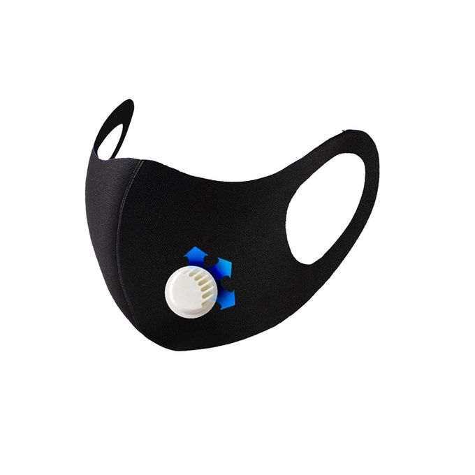 Hildren's  S Anti-dust Prote Tive   Anti-odor Anti- T   Anti-fog Washable   With Breathing Va E 1p S-black