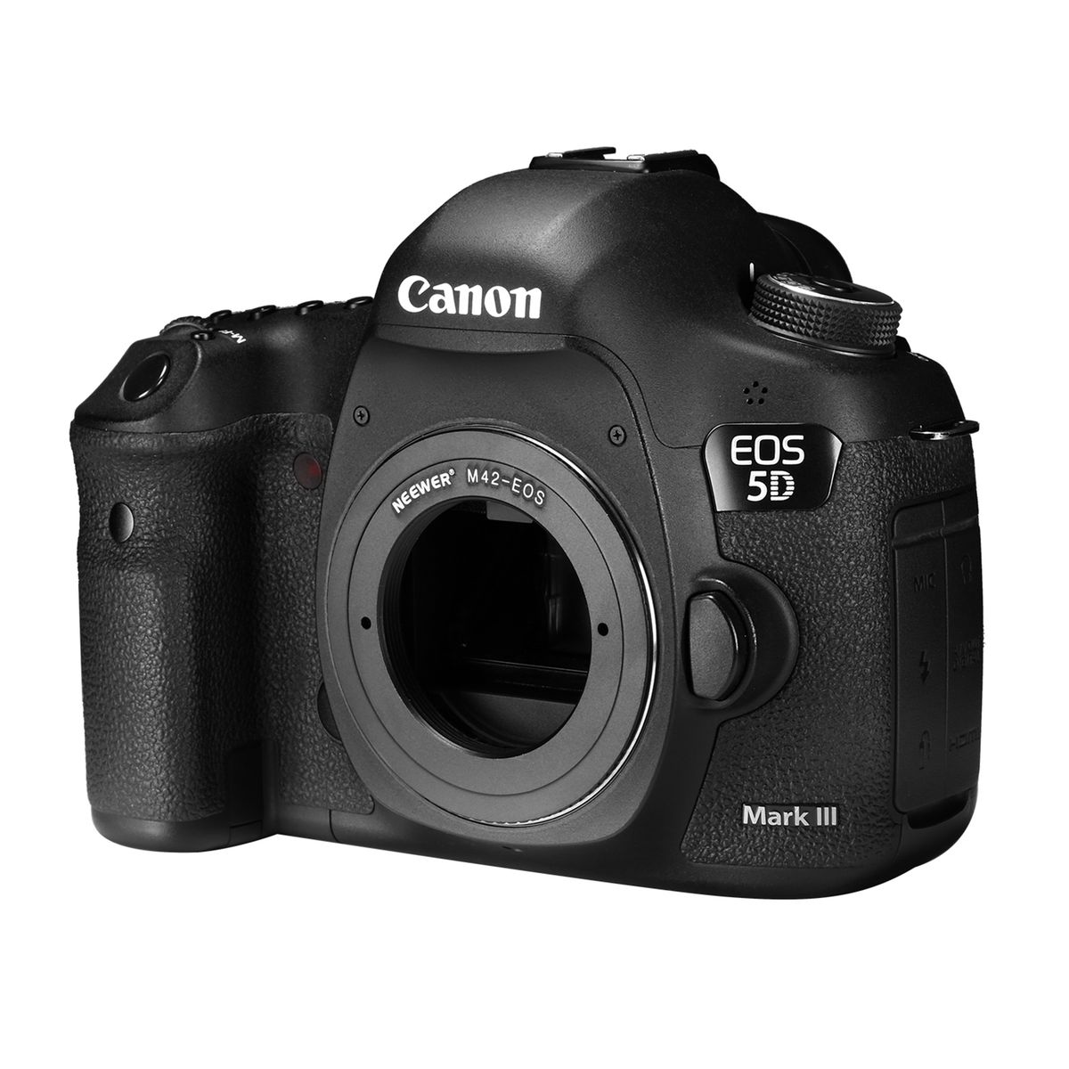 Neewer® Aluminum Alloy Lens Mount Adapter For M42 Lens To Canon EOS Camera, Such As 1d/1ds, Mark II, III, 5D, Rebel Xt, Xti, T2i, And More - Black