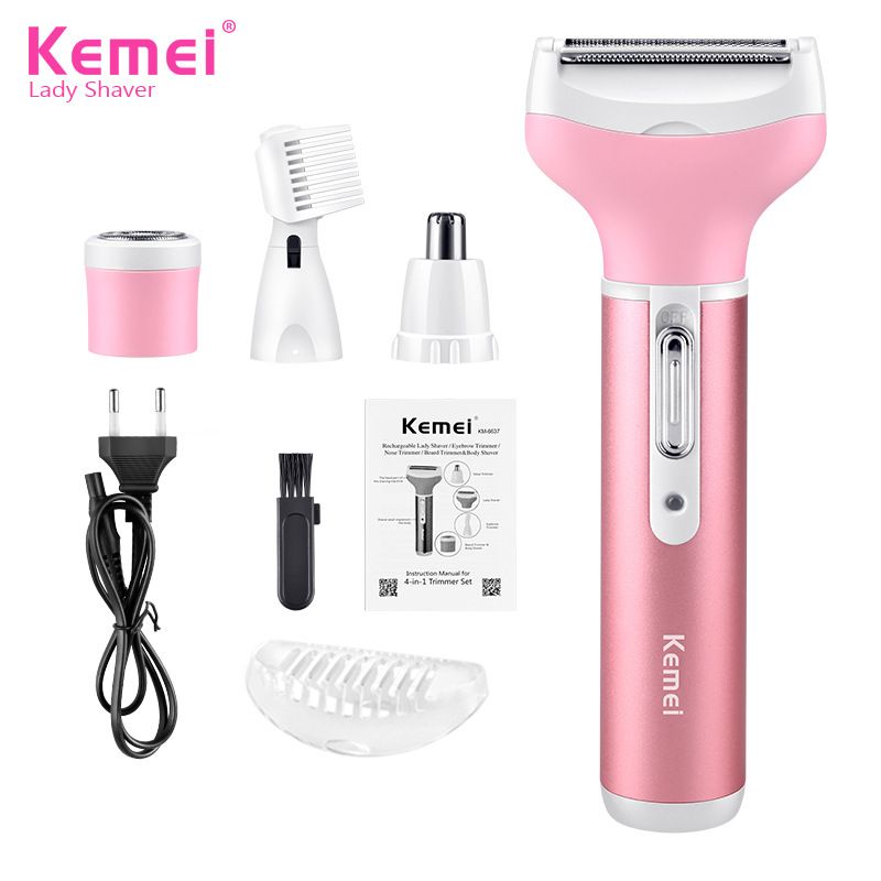 4 IN 1 Portable Lady Grooming Kit Women Mini Electric Shaving Cutter Set