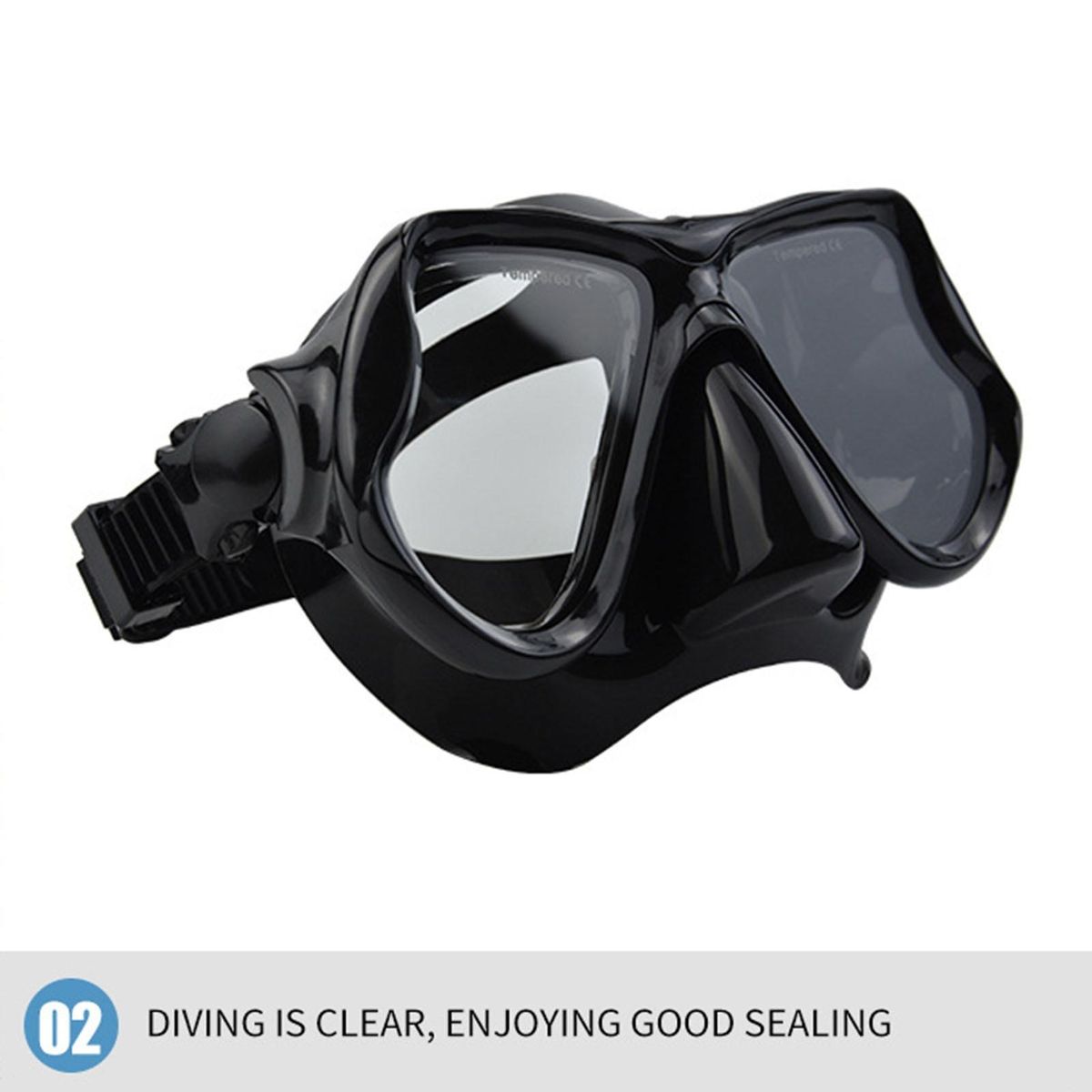 Swimming Glasses Swim Eyewear Men Women Underwater Swimming Glasses Black