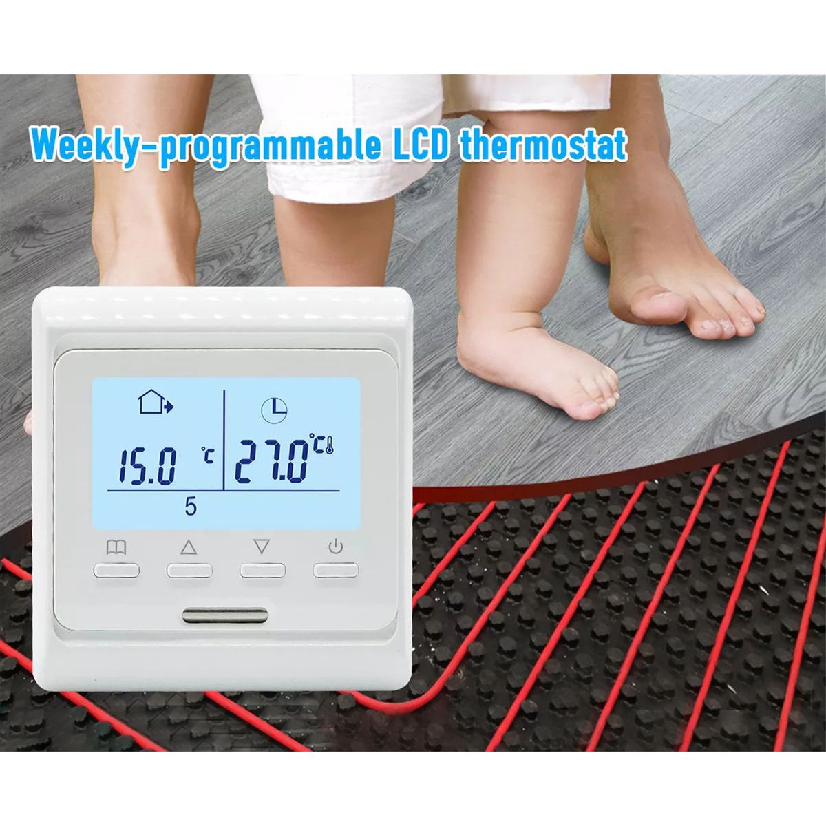 Boiler Thermostat 2.6Inch LCD Display Digital