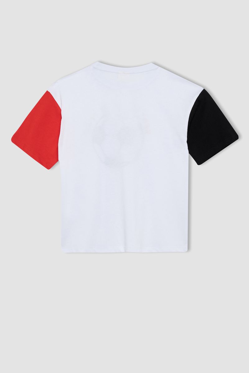 Boy - Relax Fit Crew Neck Knitted Short Sleeve T-Shirt - White