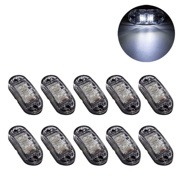 10 PCS 2 LED Piranha Truck Side Light