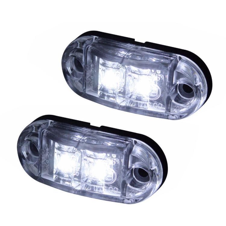 10 PCS 2 LED Piranha Truck Side Light