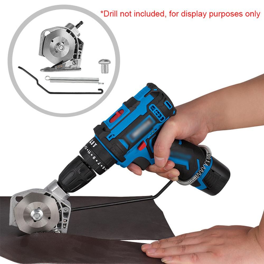 Electric Drill to Electric Fabric Cutter Refitting Accessory Impact Drill Cloth Cutting Machines Conversion Tools Utility Fiber Clipping Accessories