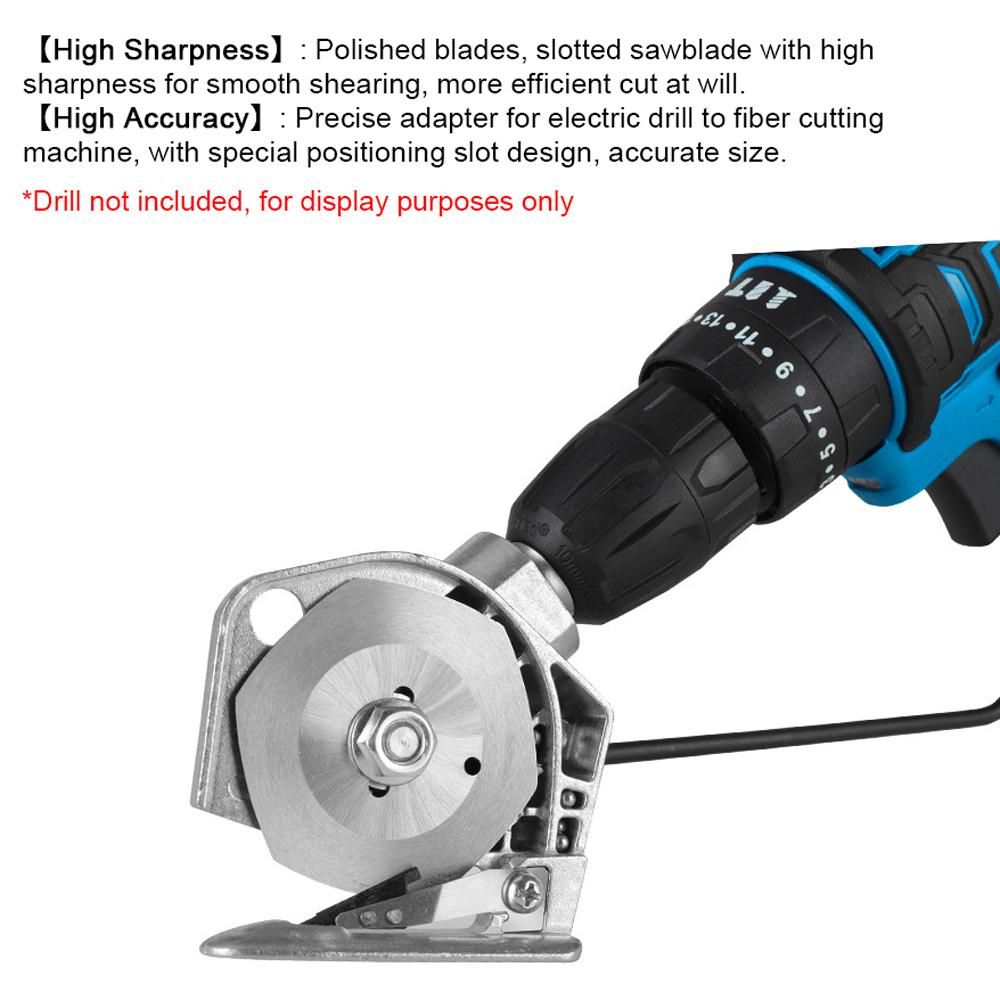 Electric Drill to Electric Fabric Cutter Refitting Accessory Impact Drill Cloth Cutting Machines Conversion Tools Utility Fiber Clipping Accessories