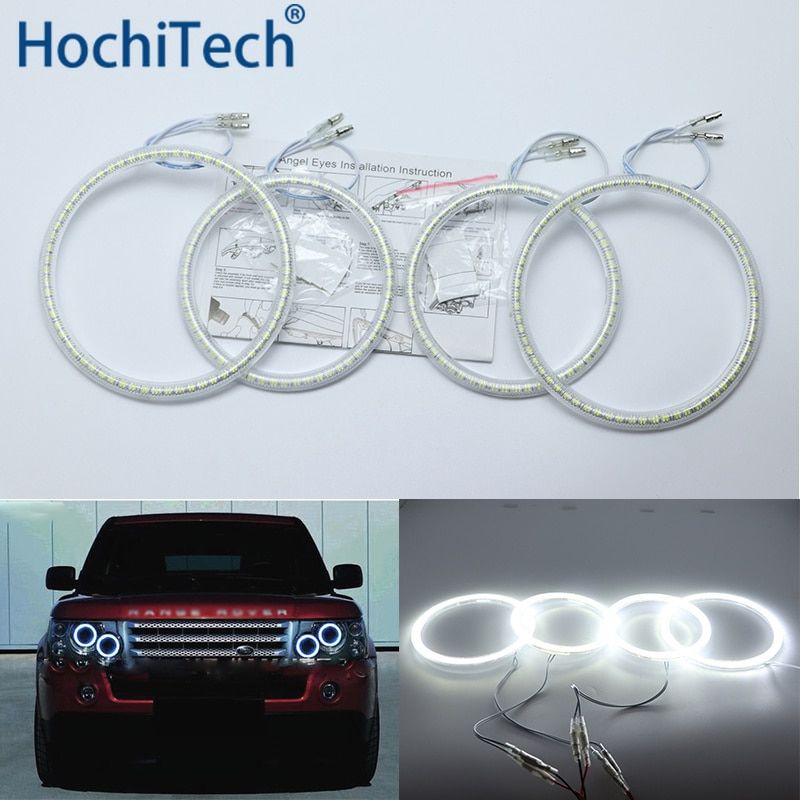 Ultra Bright SMD  LED An Eyes Halo Ring Kit Dayt Light DRL Ford Rover Range Rover L322 Vogue