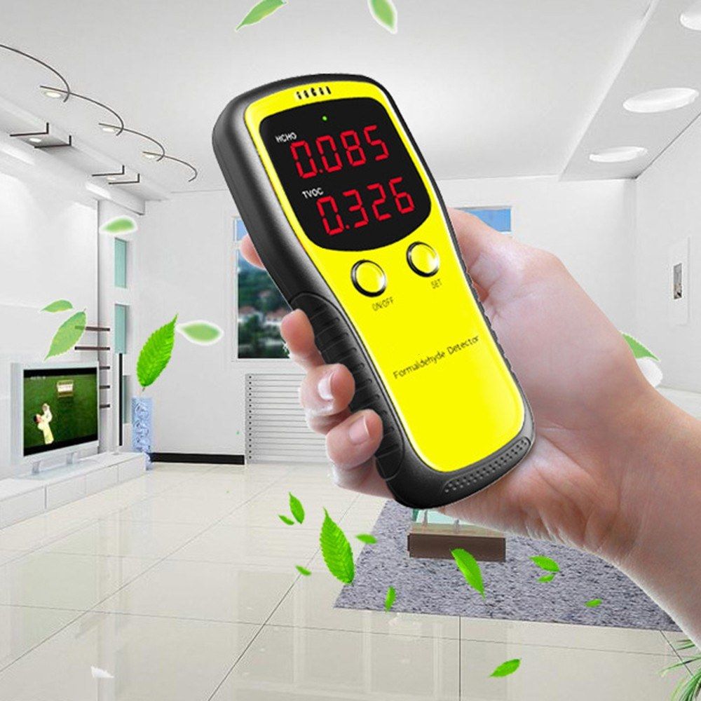 Formaldehyde CO2 HCHO TVOC LED Digital Display Meters Tester