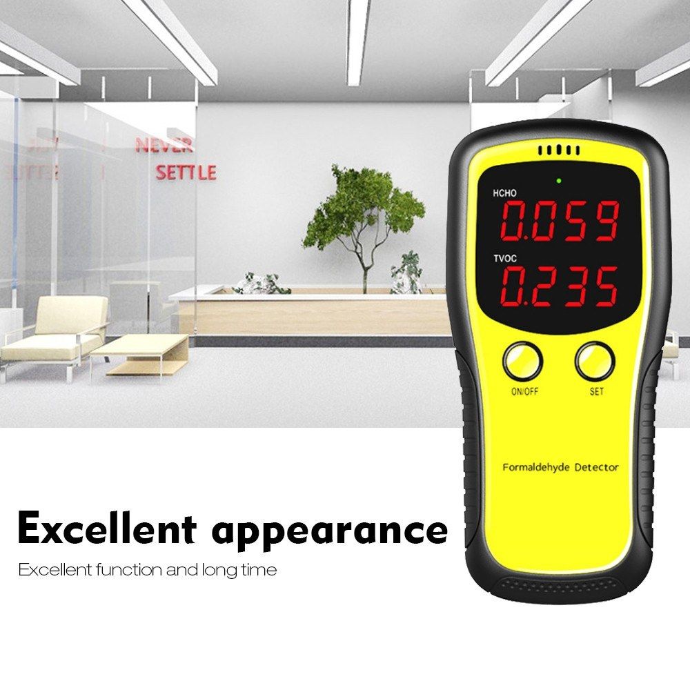 Formaldehyde CO2 HCHO TVOC LED Digital Display Meters Tester
