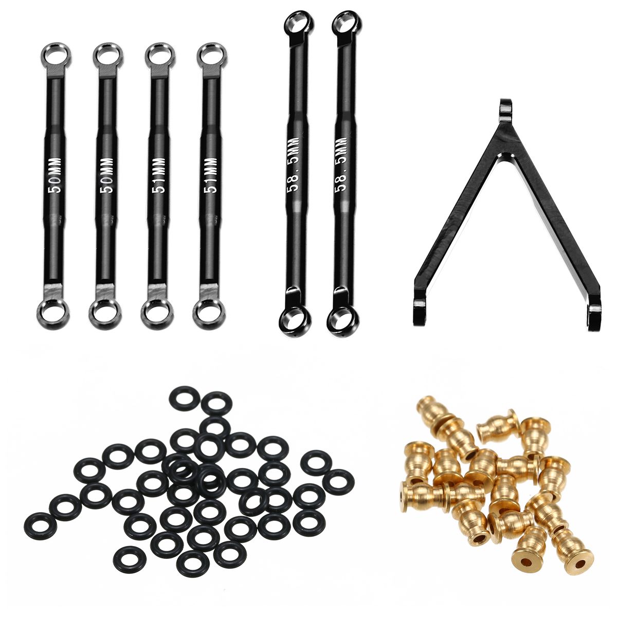 Aluminum Alloy Linkages Pull Rod Link Linkage Set For 1/24