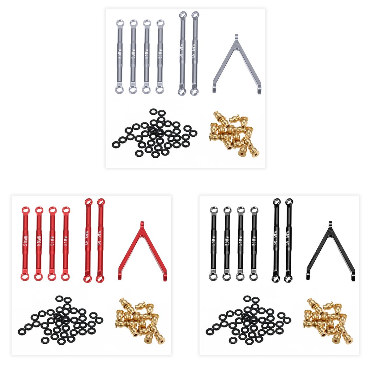 Aluminum Alloy Linkages Pull Rod Link Linkage Set For 1/24
