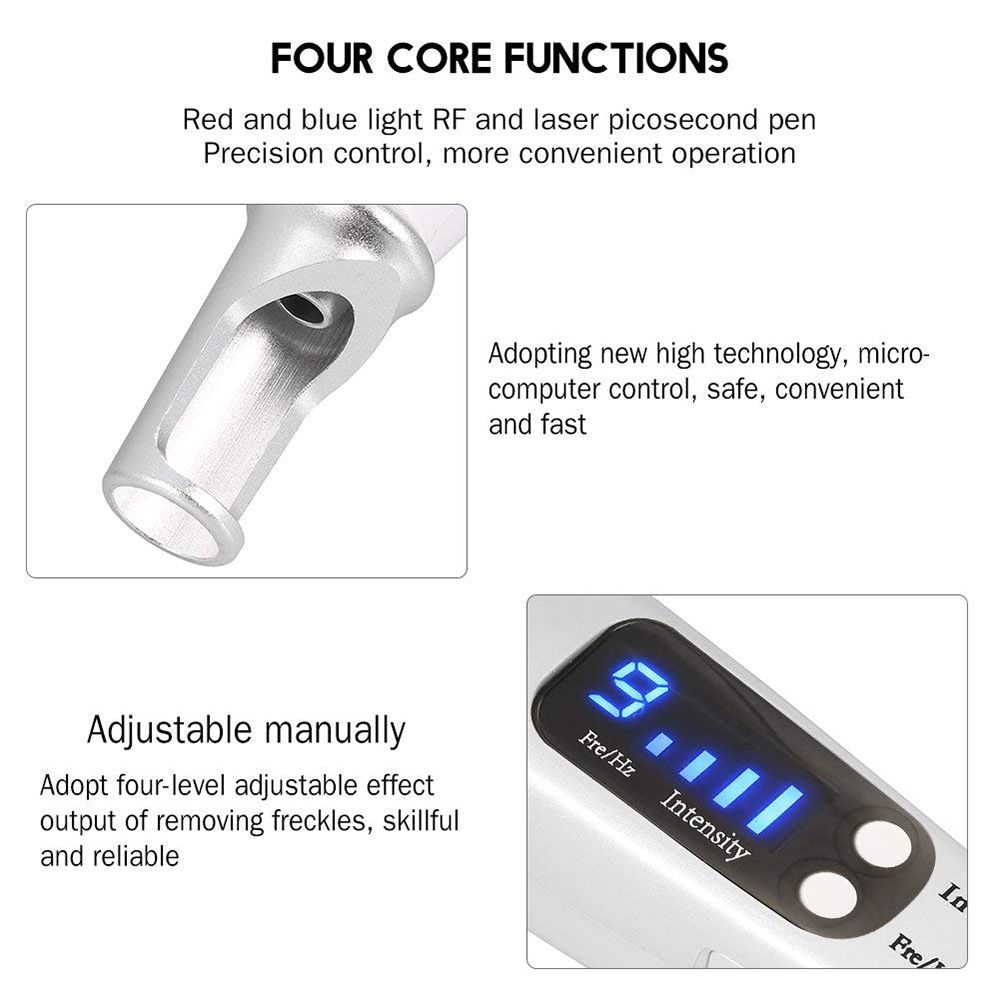 Portable Mini Red Blue Light Picosecond Pen Tattoo Removal