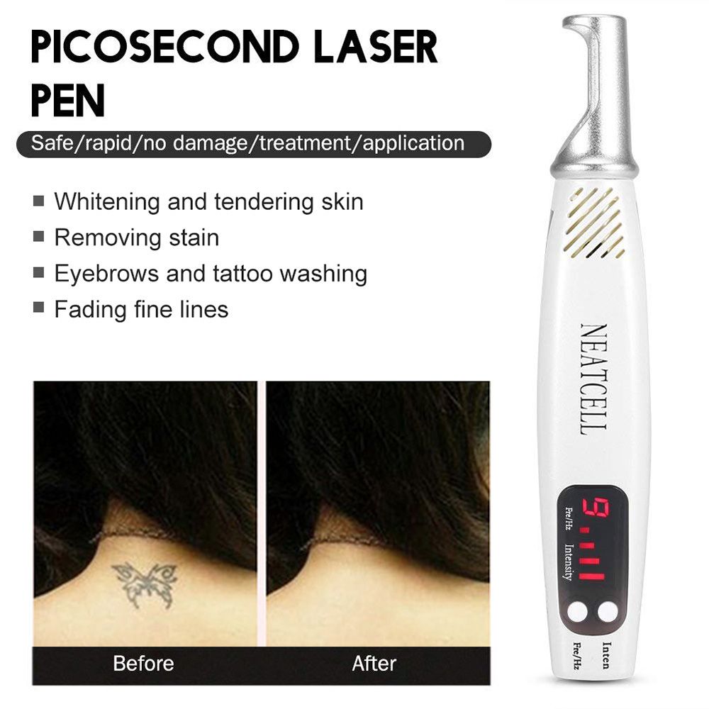 Portable Mini Red Blue Light Picosecond Pen Tattoo Removal
