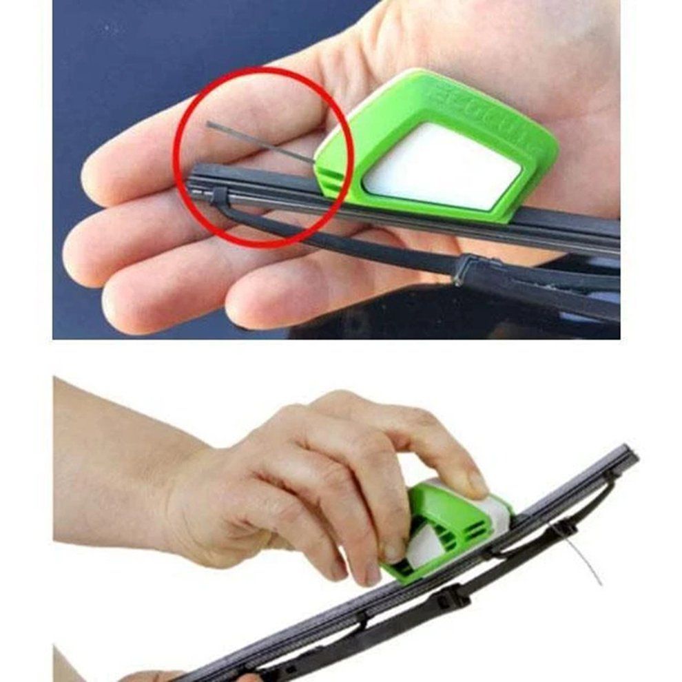 1 Pcs Wiper Repairer ABS Environmental Protection Cleaning Car Wipers Reusable Windshield Wiper Blade Repair Tool Green
