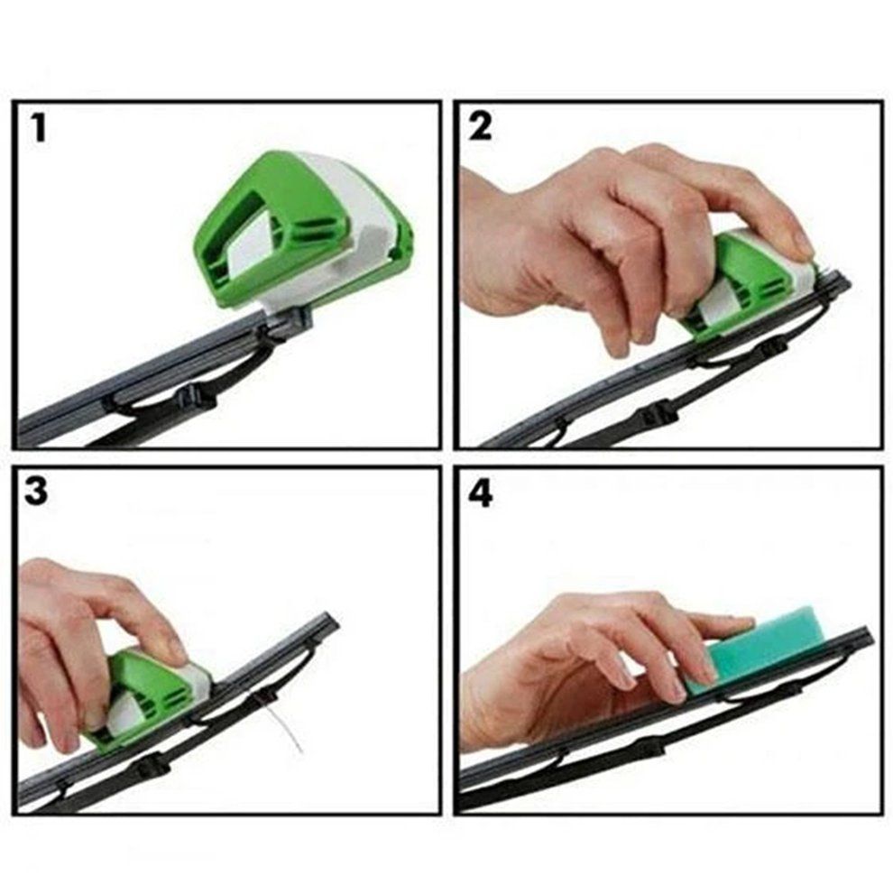 1 Pcs Wiper Repairer ABS Environmental Protection Cleaning Car Wipers Reusable Windshield Wiper Blade Repair Tool Green