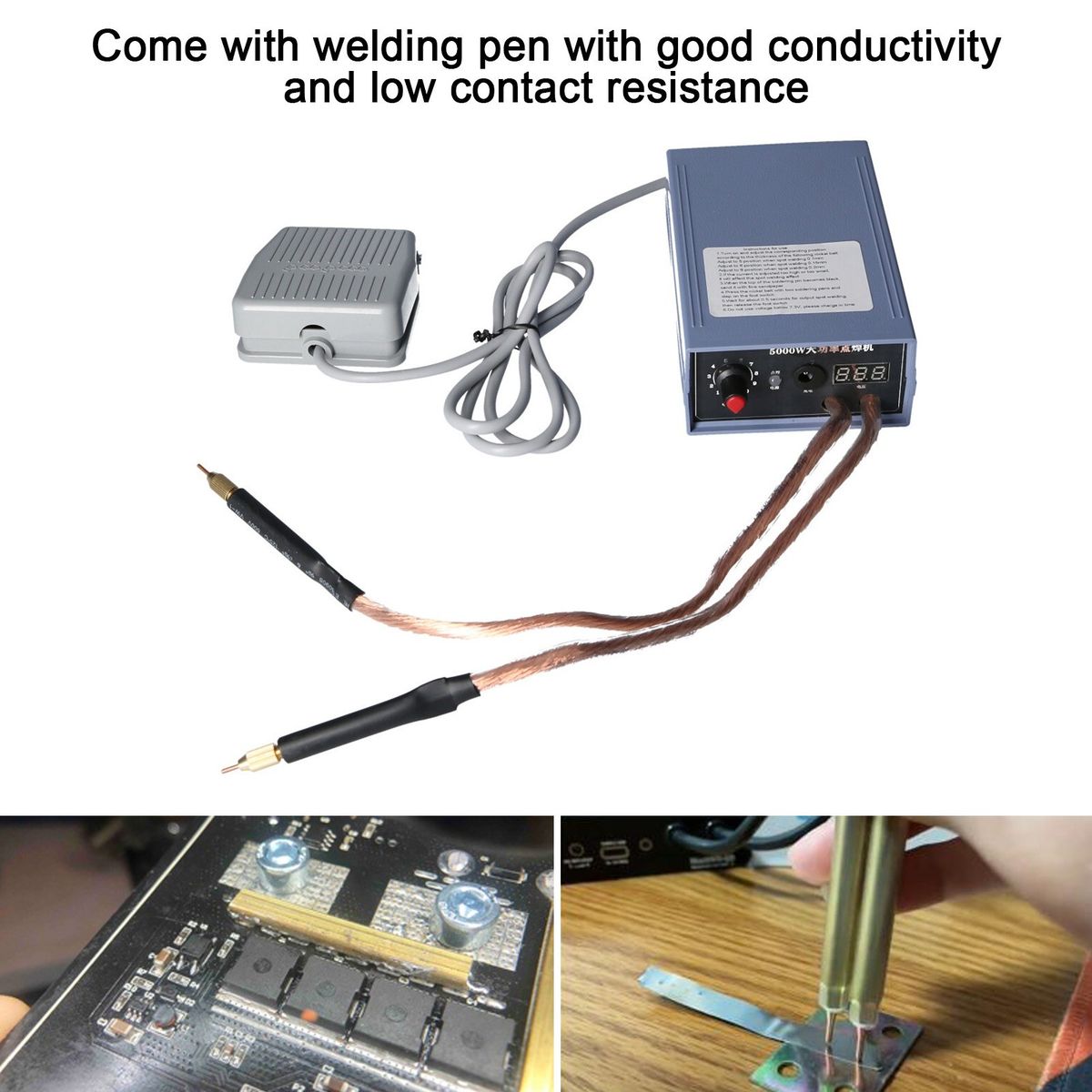 5000W Battery Spot Welding Kit Adjustable Battery Welding