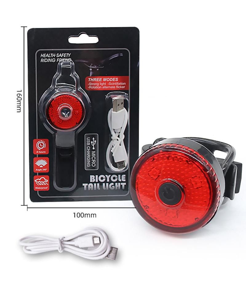 4 Sounds Police Siren Trumpet Horn Bike Rear Light For Taillight Waterproof Bicycle Bell 6 Fing LED Light Bike Accessories