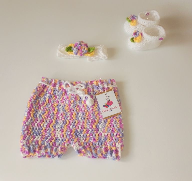 Baby Girl Bloomer Shorts Set - Photo Prop Ouftit