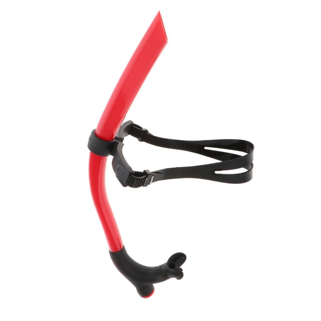 Swimming Leash Wet Snorkel Breathing Tube Snorkeling Equipment Red