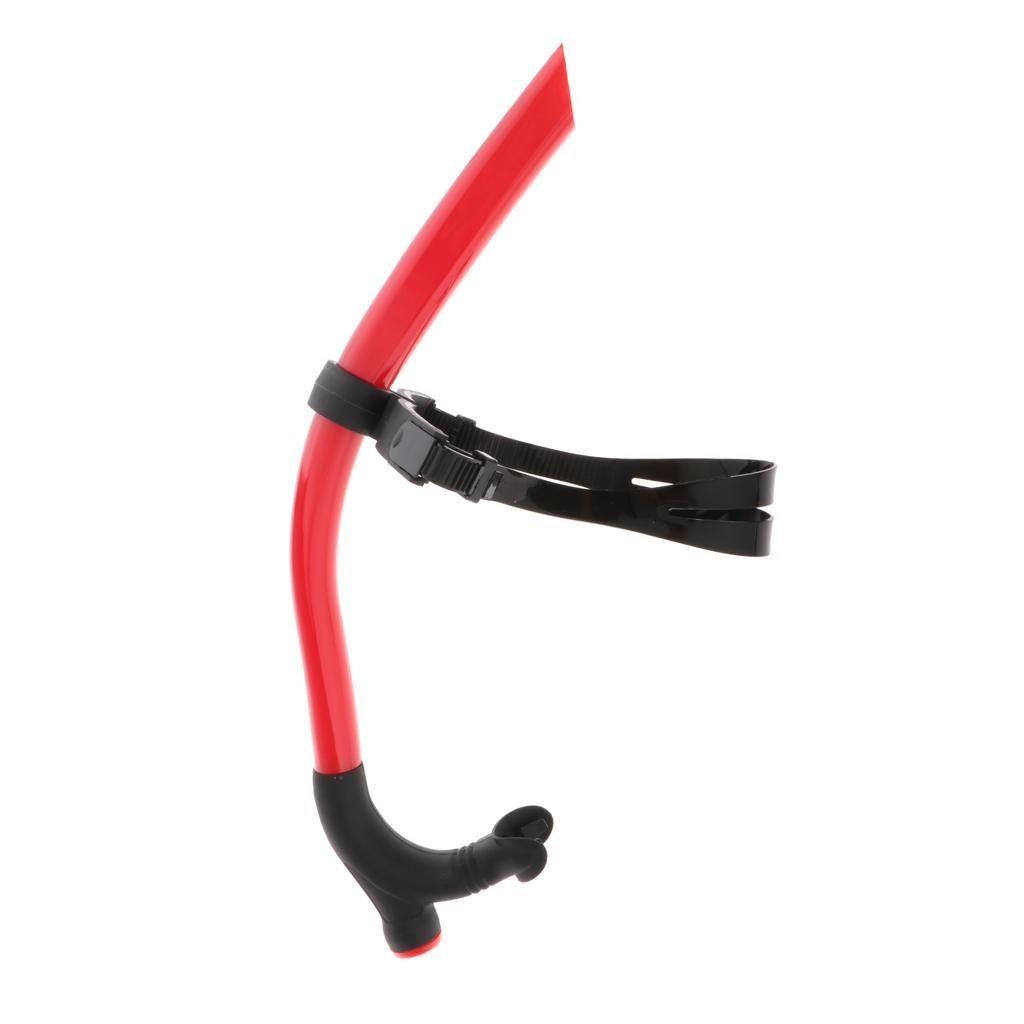 Swimming Leash Wet Snorkel Breathing Tube Snorkeling Equipment Red