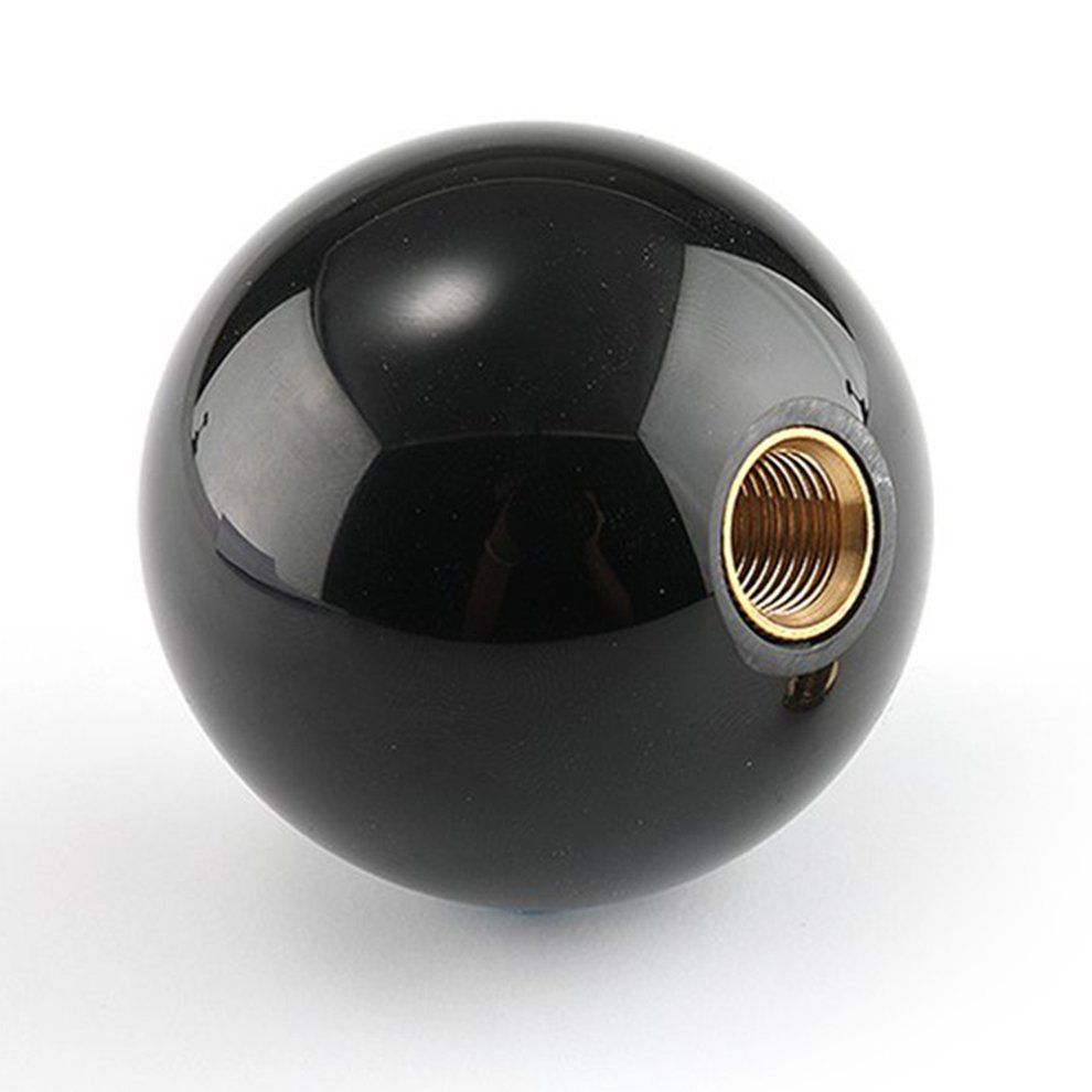Black 8 Eight Pool Billiard Ball Gear Shift Knob W/ Adapter Universal Black