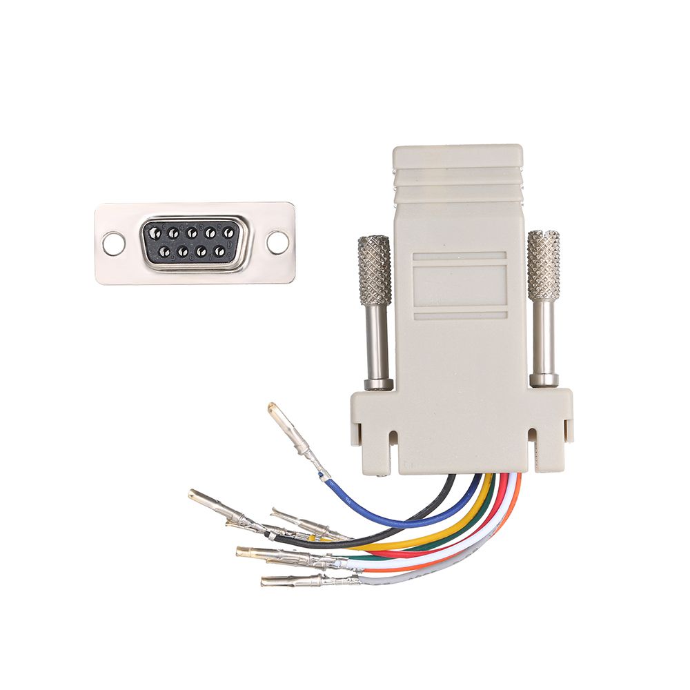 RJ45 To Serial Port Female To DB 9PIN Adapter 8P8C Module